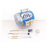NEW Miller Light Tap Handle, Grill, and Accessories