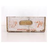 Vintage Wood 7UP Crate and Vintage Mini Pop Bottles