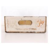Vintage Wood 7UP Crate and Vintage Mini Pop Bottles