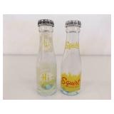 Vintage Wood 7UP Crate and Vintage Mini Pop Bottles