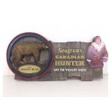 Dos Equis Metal Alcohol Advertising Sign and Seagrams Alcohol Advertising Sign