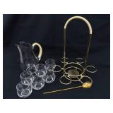 Lot of Beer, Wine, and Liquor Glass and Crystal Service Sets