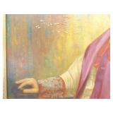 LARGE 49" 1932 Oil on Canvas of Monsignor J.C Byrne by Listed Artist Henry Carling