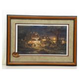Terry Redlin "Harvest Moon Ball" Art Framed Print