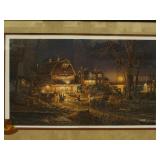 Terry Redlin "Harvest Moon Ball" Art Framed Print