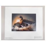 Pencil Signed and Numbered #1649/#4385 Terry Redlin 1985 Minnesota Duck Stamp Print w/Stamp