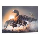 Pencil Signed and Numbered #1649/#4385 Terry Redlin 1985 Minnesota Duck Stamp Print w/Stamp
