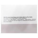 Pencil Signed and Numbered #1649/#4385 Terry Redlin 1985 Minnesota Duck Stamp Print w/Stamp