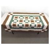 3 Hand Stitched Patchwork Lap etc. Quilts