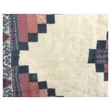 3 Hand Stitched Patchwork Lap etc. Quilts