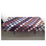 3 Hand Stitched Patchwork Lap etc. Quilts