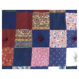 3 Hand Stitched Patchwork Lap etc. Quilts