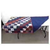 3 Hand Stitched Patchwork Lap etc. Quilts