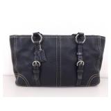 Authentic Chelsea Black Pebbled Leather COACH Shoulder Bag
