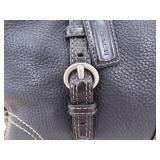 Authentic Chelsea Black Pebbled Leather COACH Shoulder Bag
