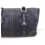 Authentic Chelsea Black Pebbled Leather COACH Shoulder Bag