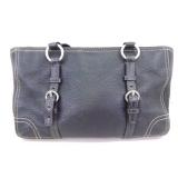 Authentic Chelsea Black Pebbled Leather COACH Shoulder Bag