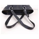 Authentic Chelsea Black Pebbled Leather COACH Shoulder Bag