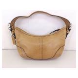 Authentic Soho Hobo Half Moon Tan Leather COACH Hand Bag