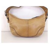 Authentic Soho Hobo Half Moon Tan Leather COACH Hand Bag