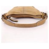 Authentic Soho Hobo Half Moon Tan Leather COACH Hand Bag
