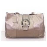 Authentic Soho East West Gold Leather Vintage COACH Shoulder Bag