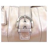 Authentic Soho East West Gold Leather Vintage COACH Shoulder Bag