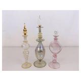 Lot of Egyptian Perfume Bottles on Dresser Mirror