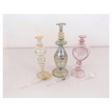 Lot of Egyptian Perfume Bottles on Dresser Mirror