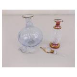 Lot of Egyptian Perfume Bottles on Dresser Mirror