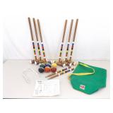COMPLETE Like New Vintage Croquet Set