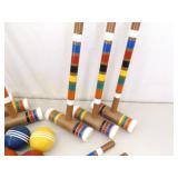 COMPLETE Like New Vintage Croquet Set