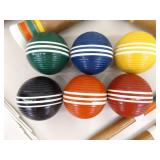 COMPLETE Like New Vintage Croquet Set