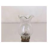 Lot of Various Glass Oil Lamps