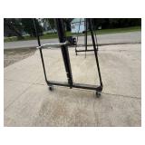 Titan Attachments Telescoping Portable Gantry Crane with Neiko 1 Ton Chain Hoist