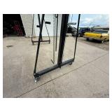 Titan Attachments Telescoping Portable Gantry Crane with Neiko 1 Ton Chain Hoist