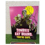 Zombies Metal Signs