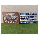 Ford Motor Co Metal Signs