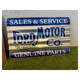 Ford Motor Co Metal Signs