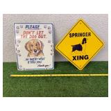 Dog Theme Metal Signs