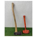 Axe & Soft-Face Sledge Hammer