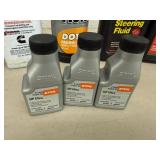 Assortment of Full Oil Bottles, Grease