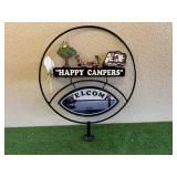 Happy Campers Animated Sign With Propeller