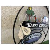 Happy Campers Animated Sign With Propeller