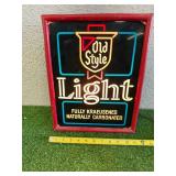 Old Style Light Light Up Sign