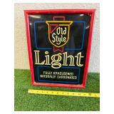 Old Style Light Light Up Sign