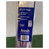 8" x 12" US Flags - 14 Pack