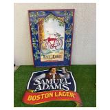 Samuel Adams Boston Lager & Fat Tire Large Metal Signs