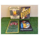 Metal Beer, Jack Daniels Man Cave Signs