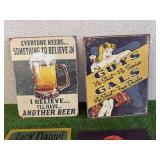 Metal Beer, Jack Daniels Man Cave Signs